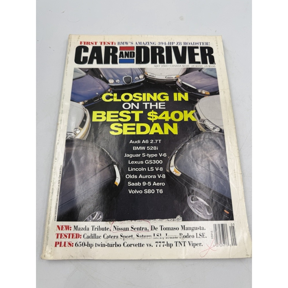 Car And Driver:Closing In On The Best $40K Sedan MAY 2000 VOL.45 [Box Q] #1063